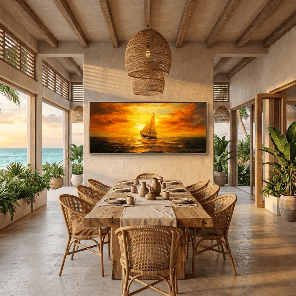 Segeln bei Sonnenuntergang