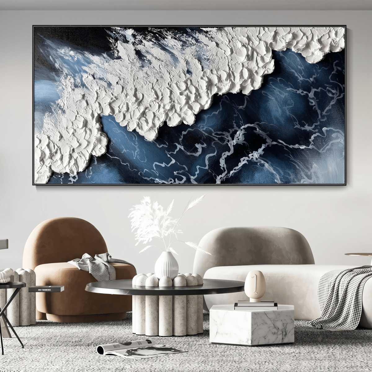 Textured Waves - 40x20"