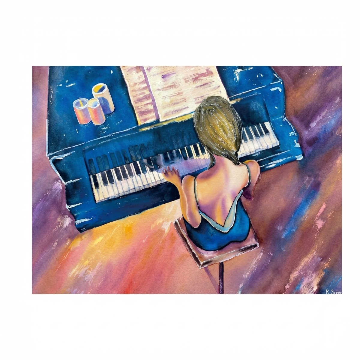 Der blaue Pianist