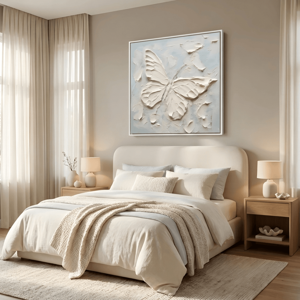 Der Cremige Schmetterling