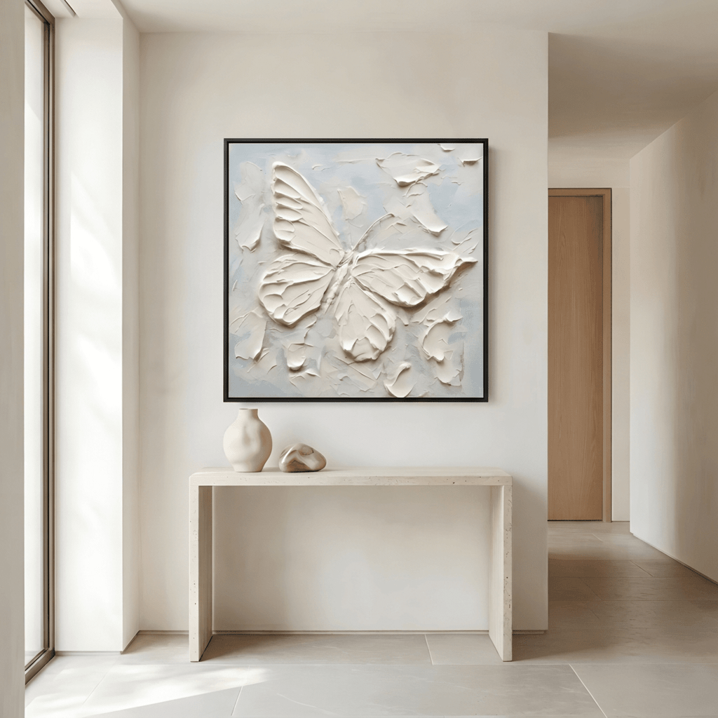 Der Cremige Schmetterling