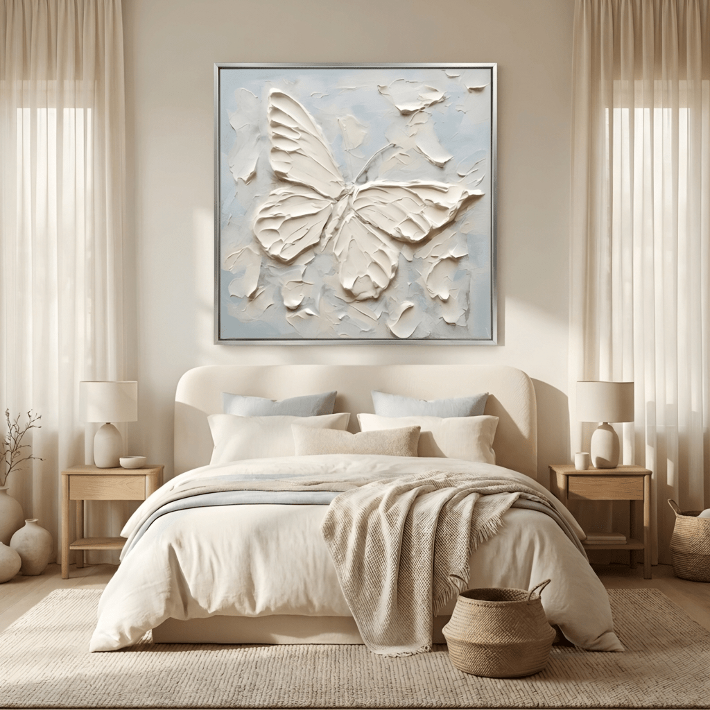 Der Cremige Schmetterling