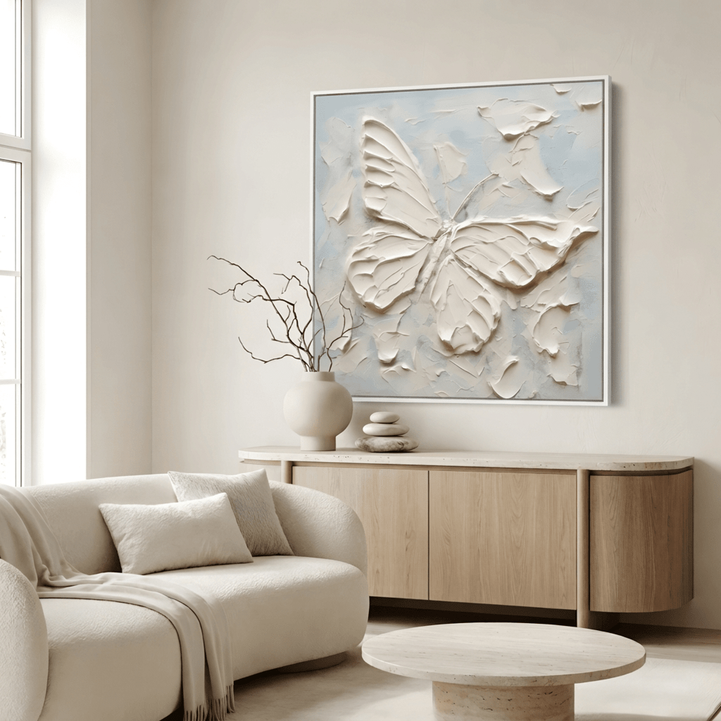 Der Cremige Schmetterling