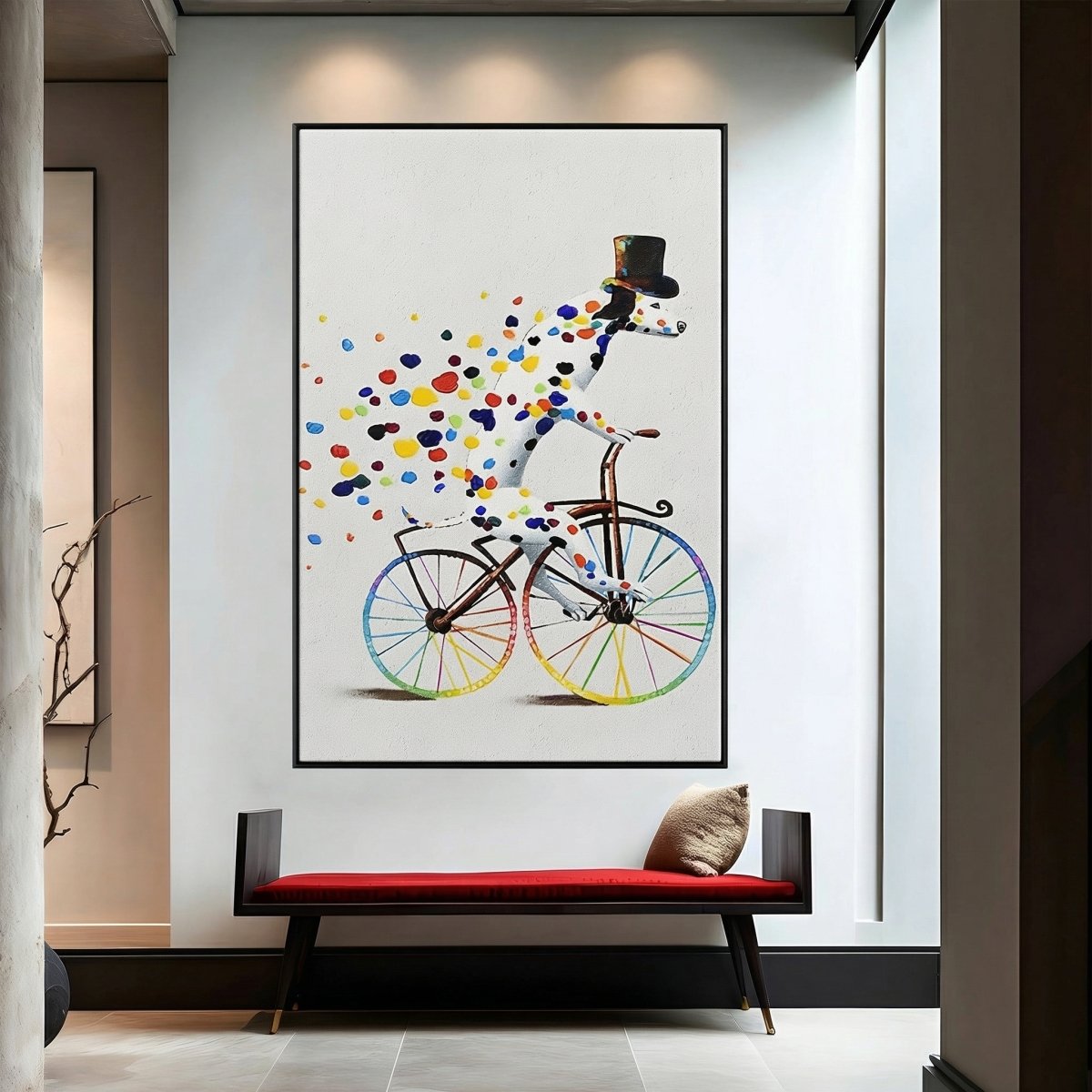 The Cycling Dalmatian - 24x36"