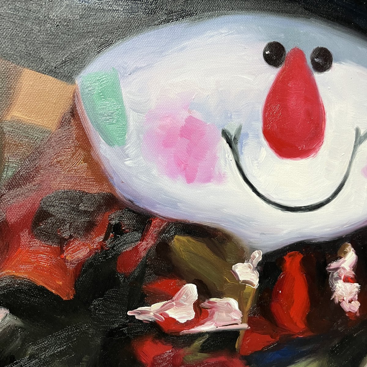 Der festliche Schneemann