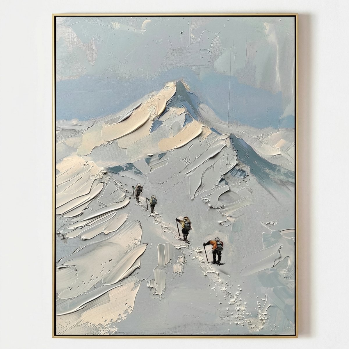 Los escaladores de montaña