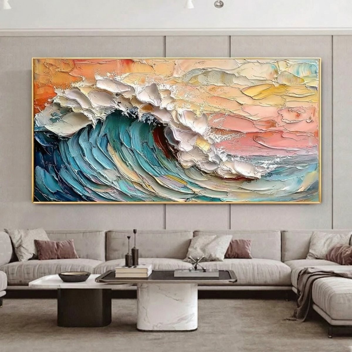 The Painted Wave - 40x20"