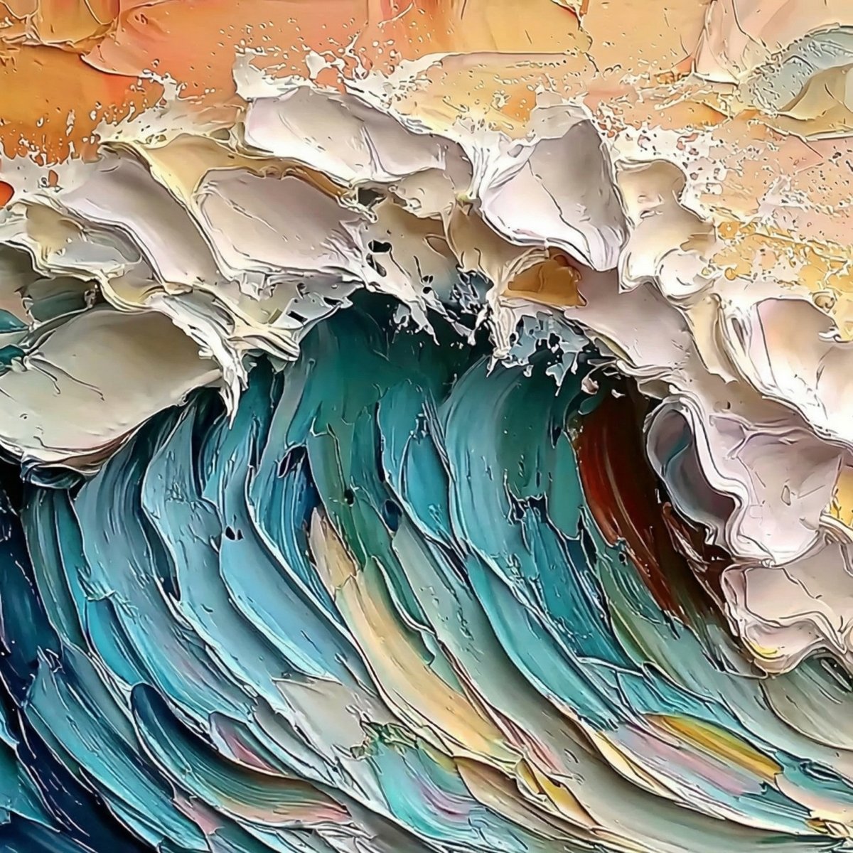 La ola pintada