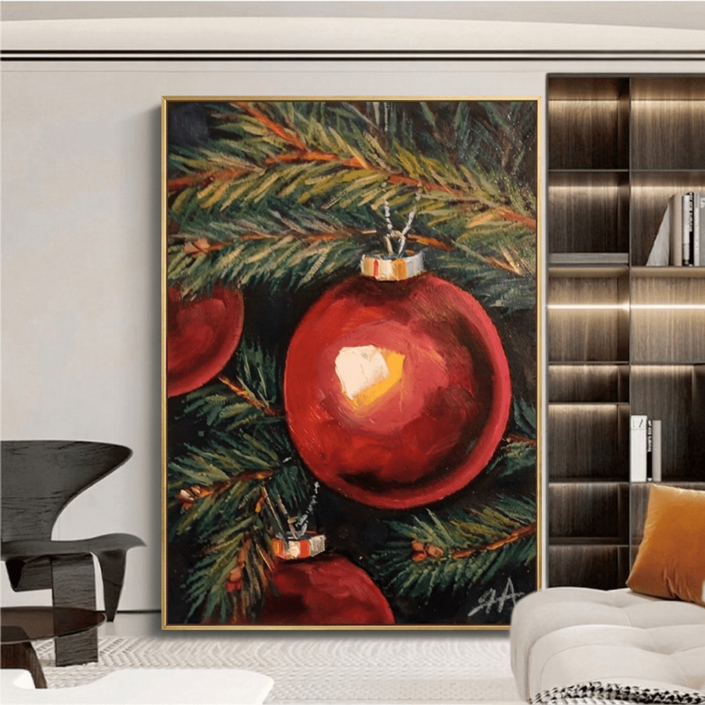 Die rote Weihnachtskugel