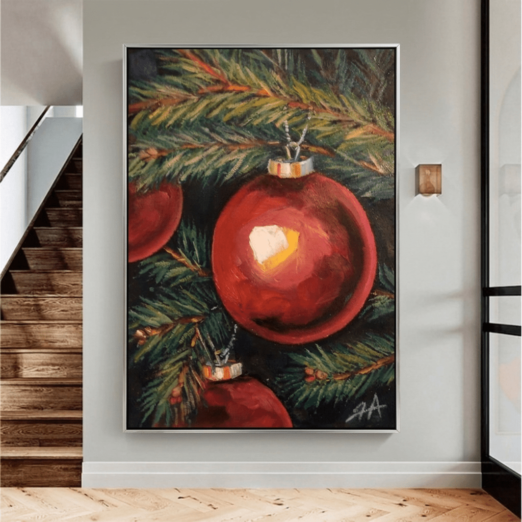 Die rote Weihnachtskugel