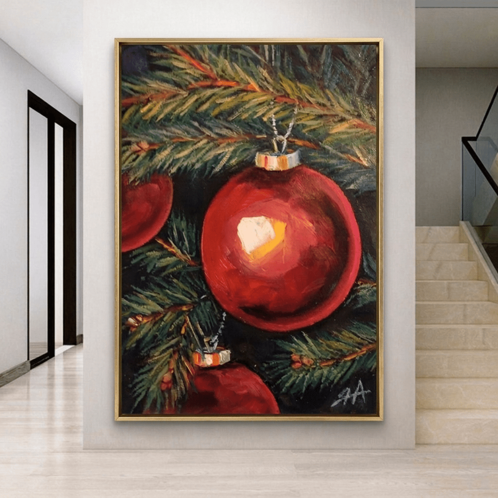 Die rote Weihnachtskugel