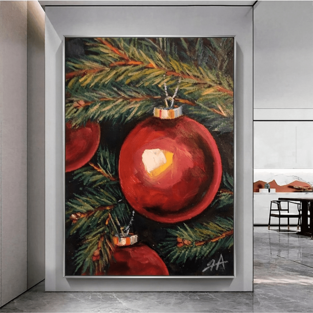 Die rote Weihnachtskugel