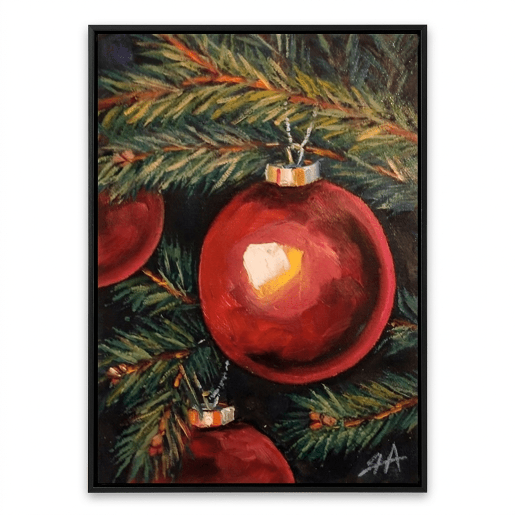 Die rote Weihnachtskugel