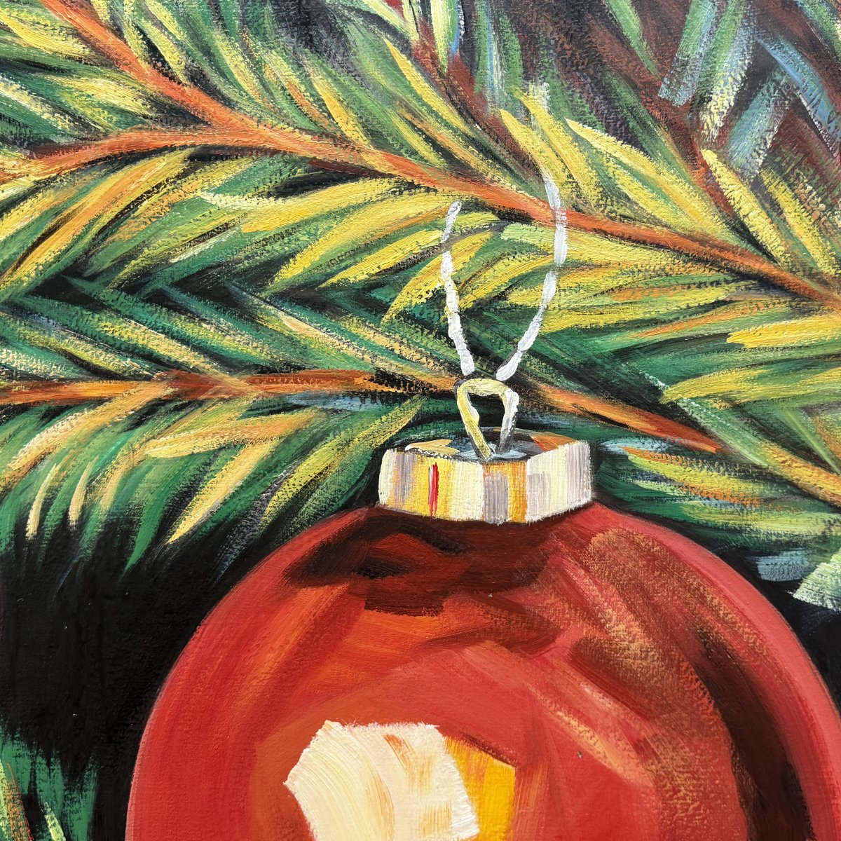 The Red Christmas Bauble