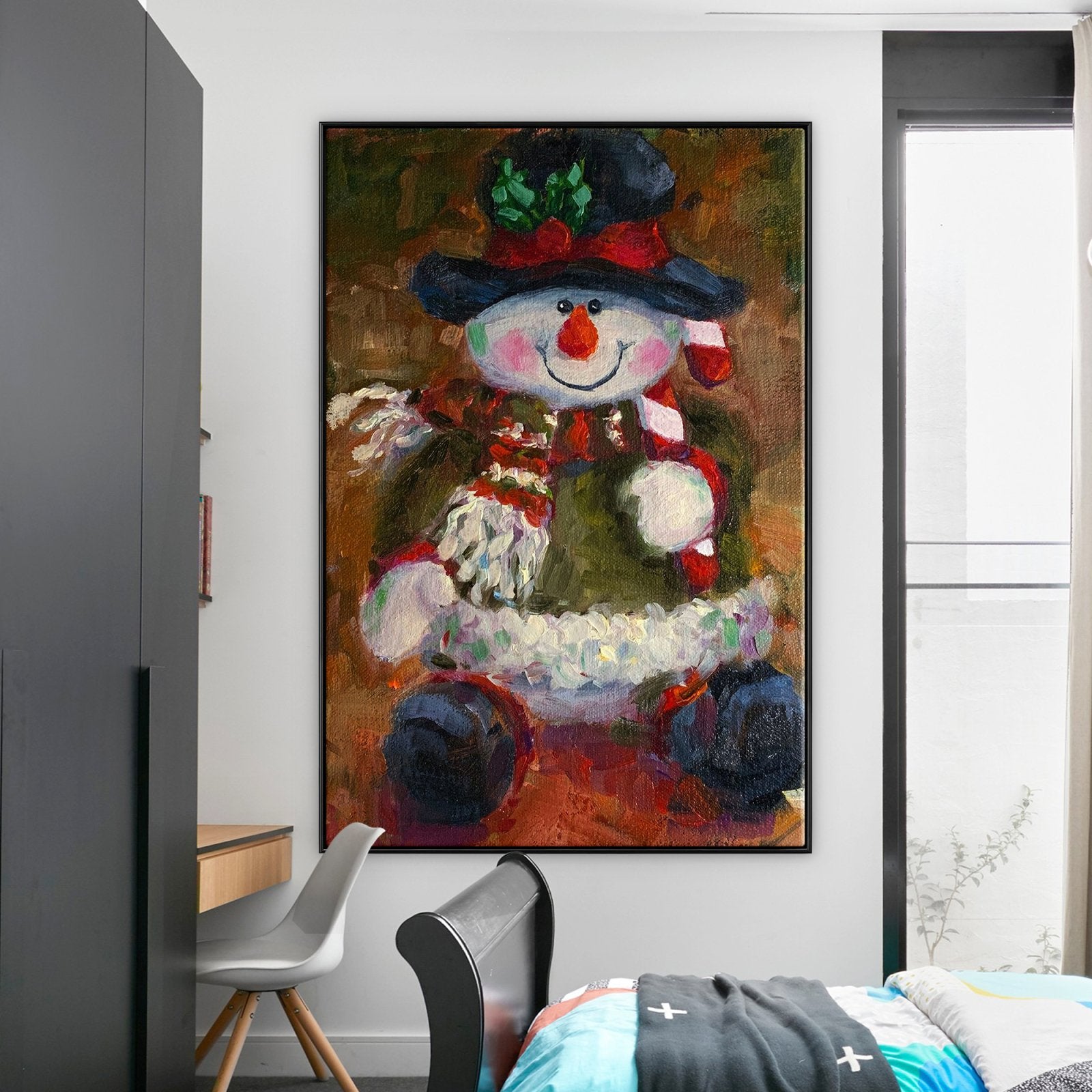Der festliche Schneemann