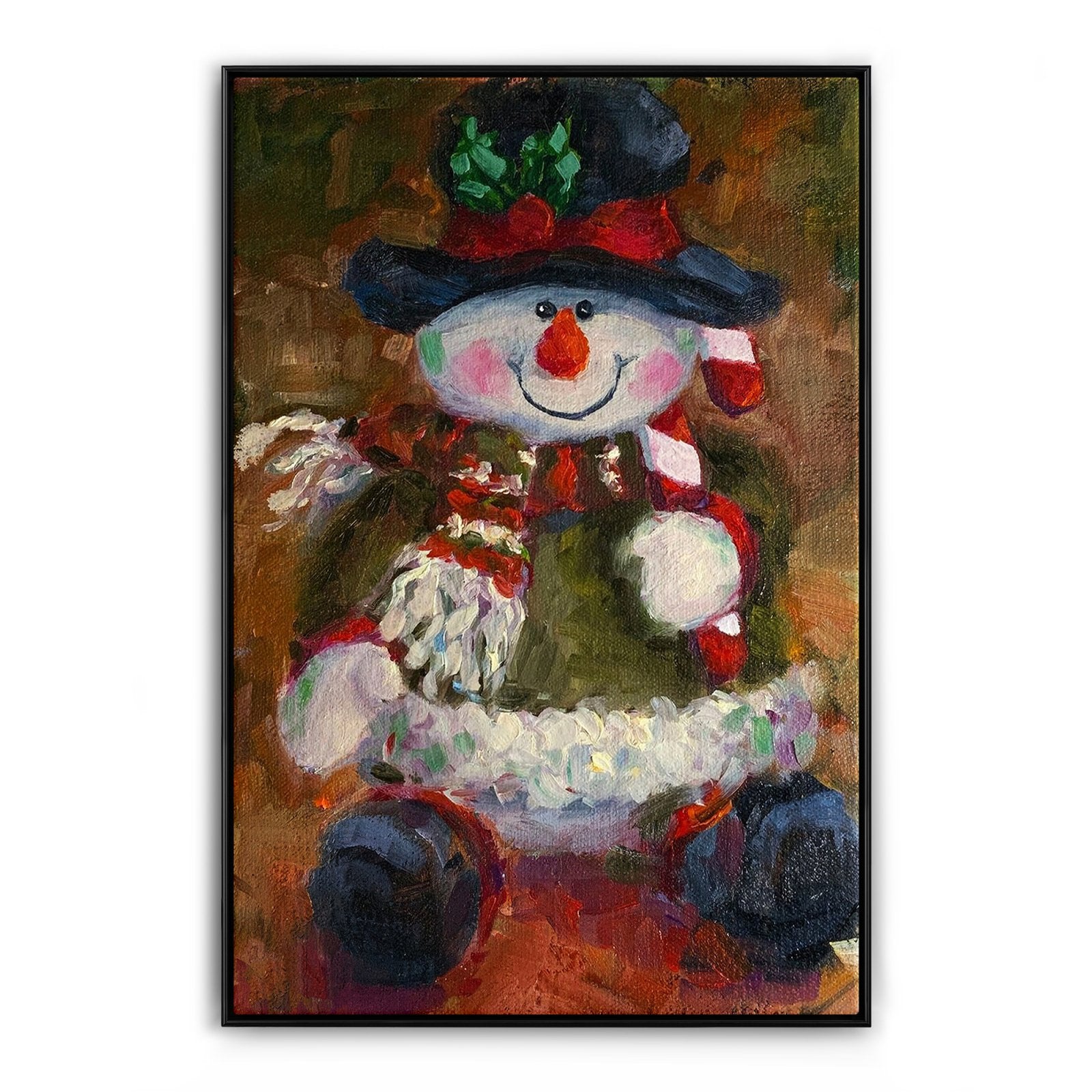 Der festliche Schneemann