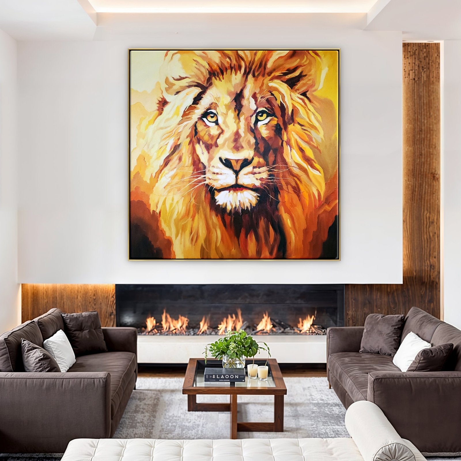 The Golden Lion - 40x40"