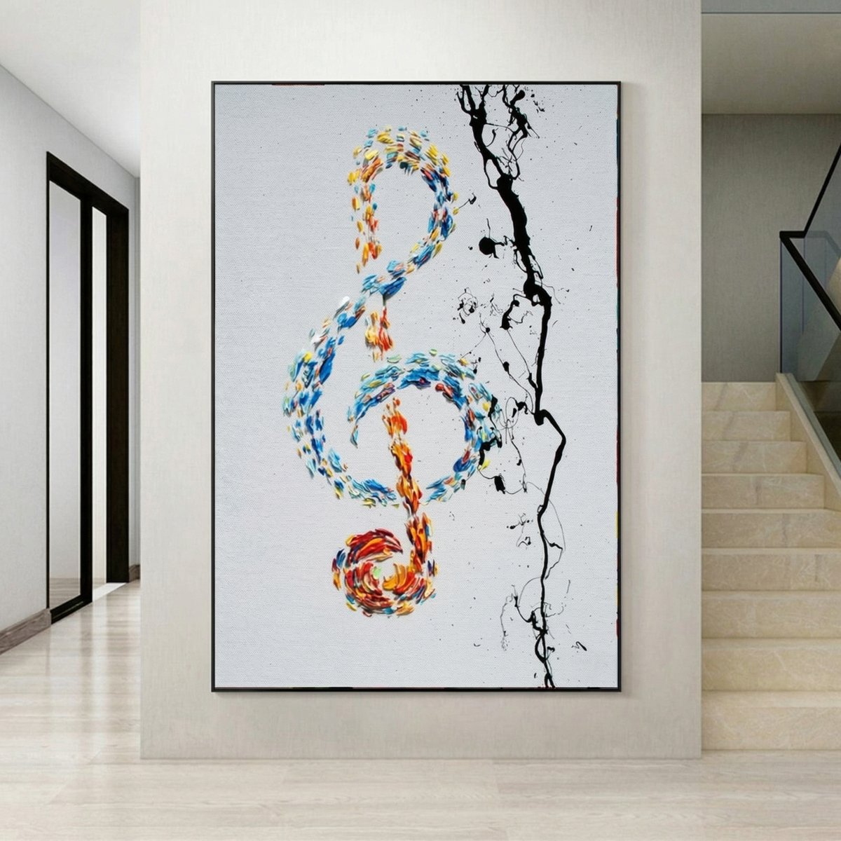 Treble Clef in Colors