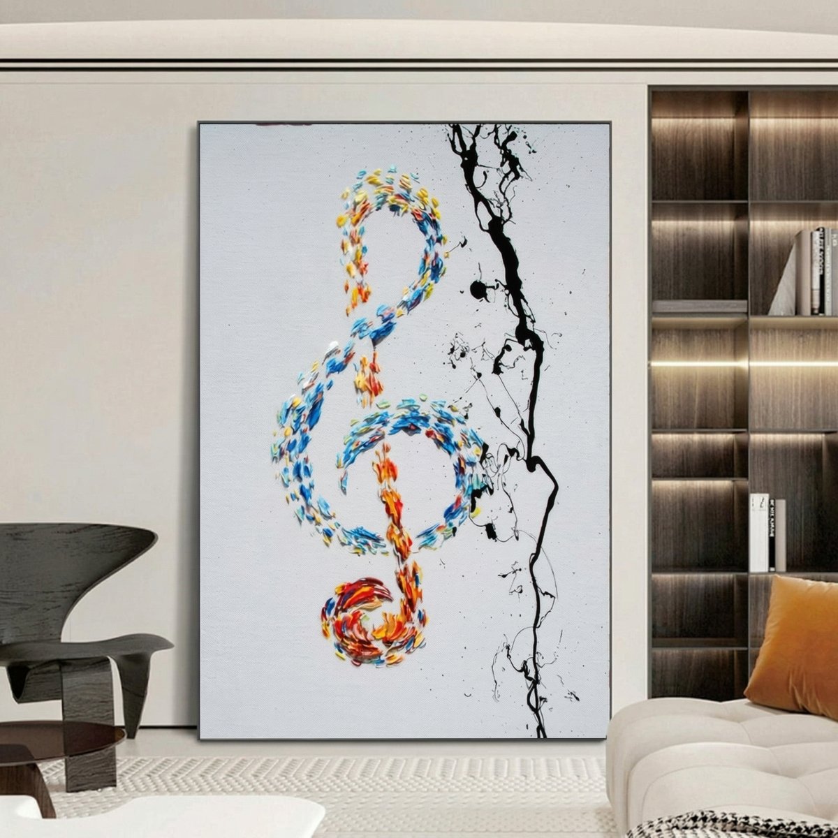 Treble Clef in Colors