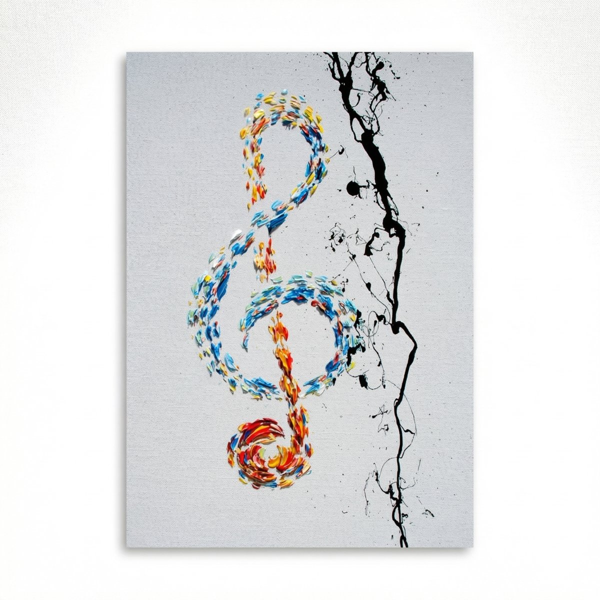 Treble Clef in Colors